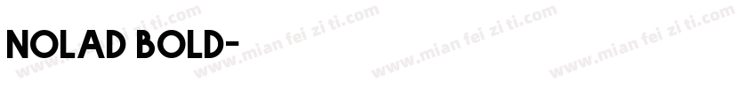 nolad bold字体转换